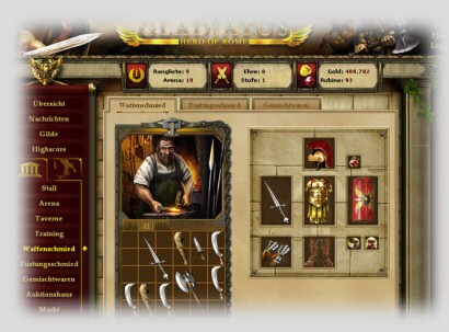 Gladiatus - Hero of Rome - Screenshot