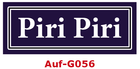 Piri Piri Etiketten 40 x 16 mm aus stabiler Vinylfolie, witterungsbeständig und wasserfest