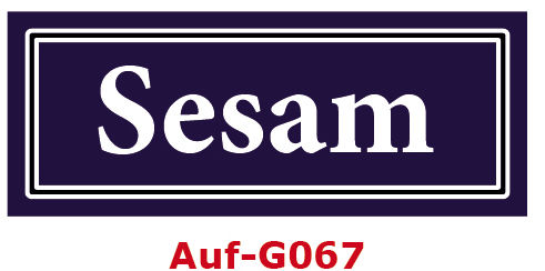Sesam Etiketten 40 x 16 mm aus stabiler Vinylfolie, witterungsbeständig und wasserfest