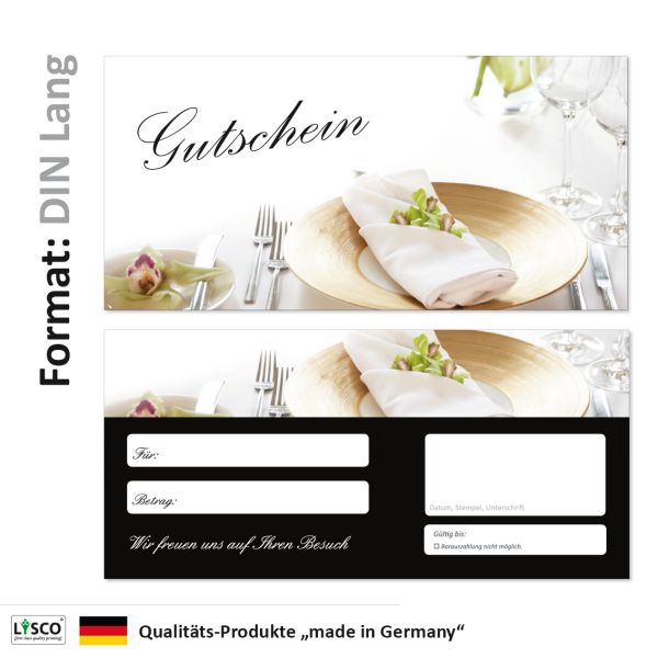 100 Geschenkgutscheine Gastronomie Gutscheine Restaurant Tischgedeck-685