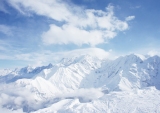 Poster schneebedeckte Berggipfel