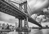 Manhattan Bridge New York City Hängebrücke über East River