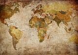 Alte Weltkarte, Landkarte